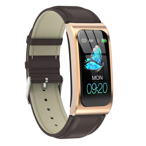 Color: Gold brown PU - AK12 color screen smart bra