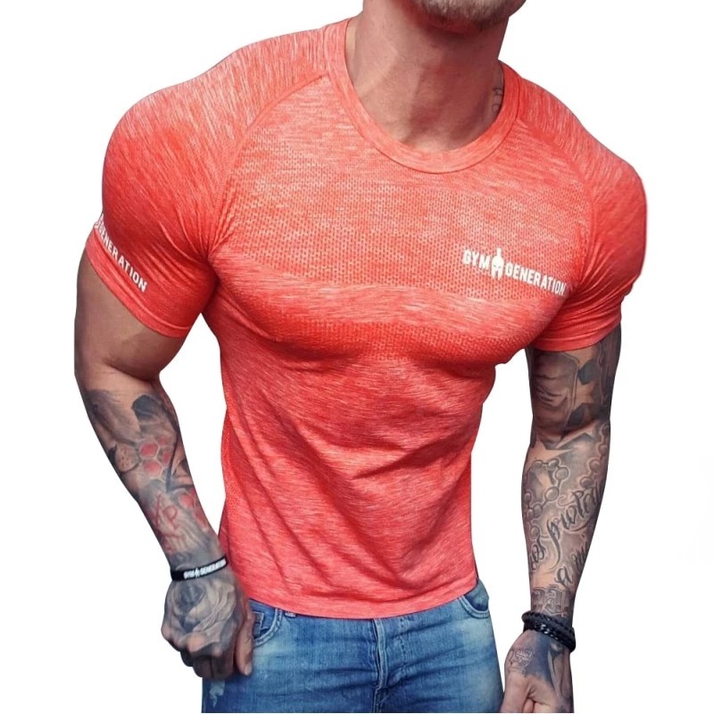 Title 1, Short sleeve workout clothes for men and women....