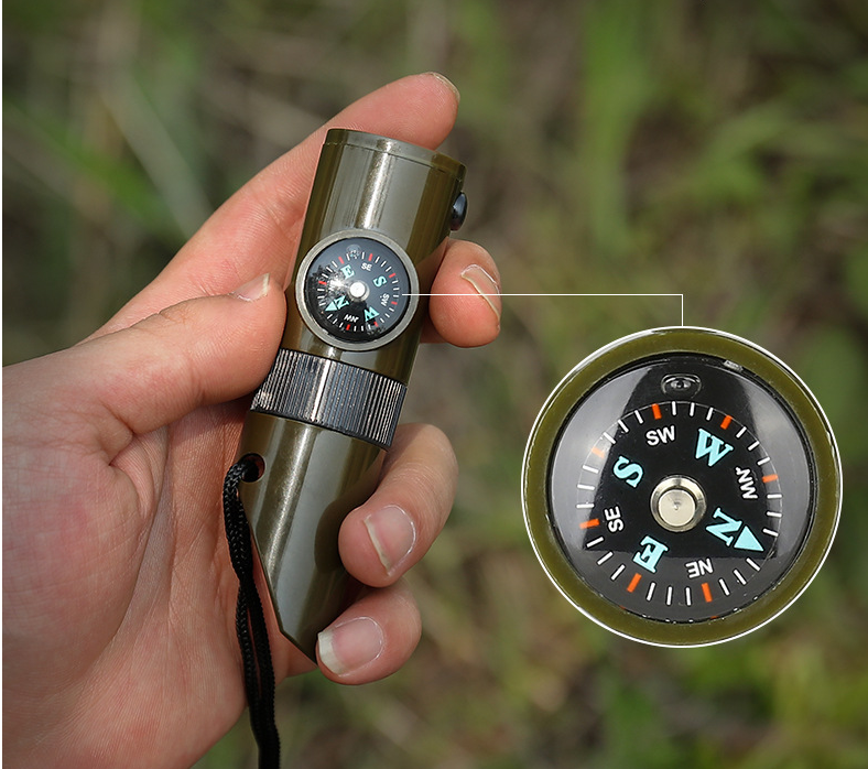 SurvivorSonic™ Outdoor Professional Seven-in-One Multifunctional Survival Whistle