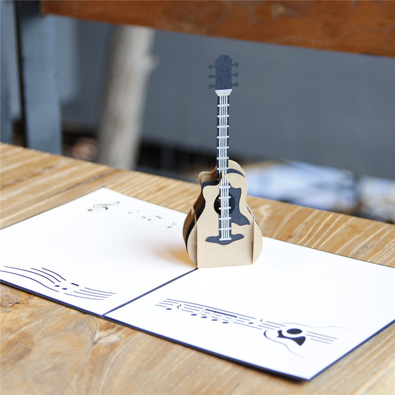 3D Guitar foldable card