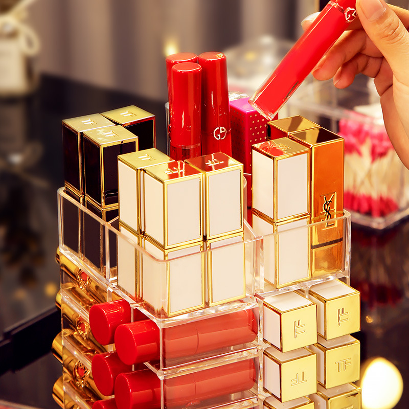 Elevate your vanity with our Lipstick Holder, a chic and functional makeup organizer shelf. image 2