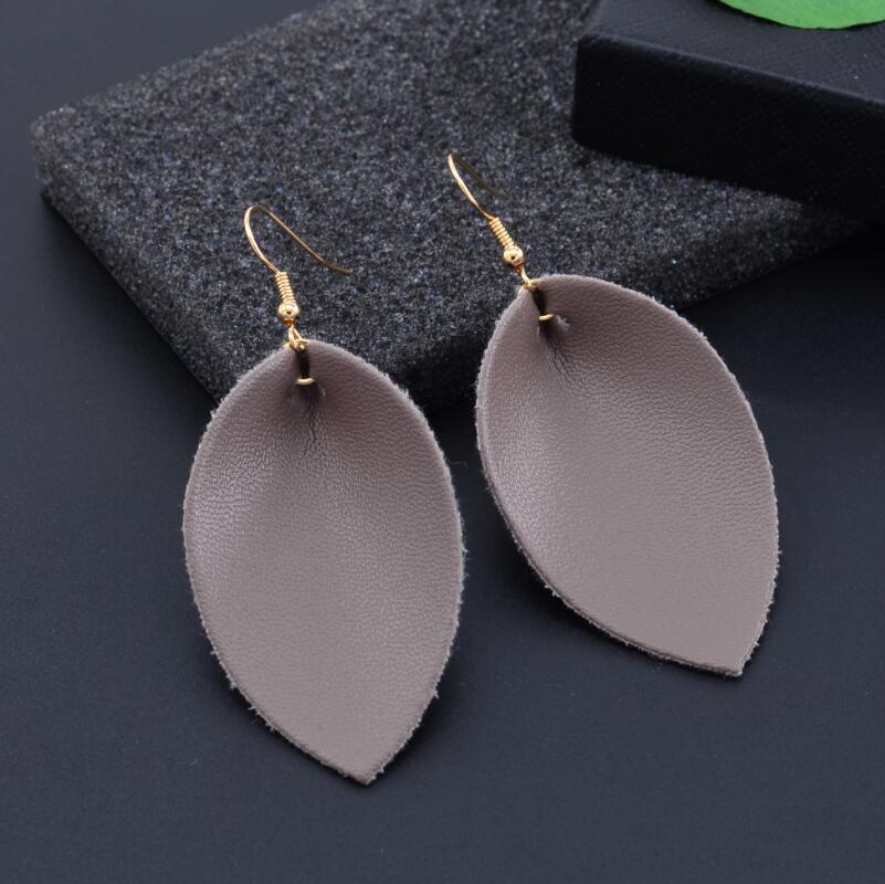 1612592594986 New Style Earrings European And American Simple First Layer Cowhide Earrings Simple