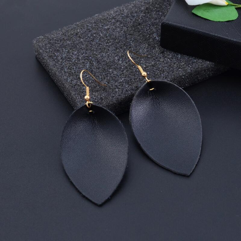 1612592594997 New Style Earrings European And American Simple First Layer Cowhide Earrings Simple