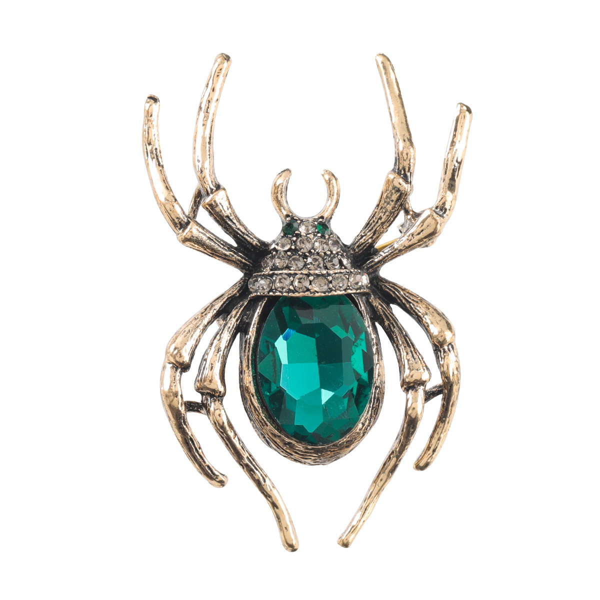 1612681137932 European And American Alloy Diamond Inlaid Spider Card