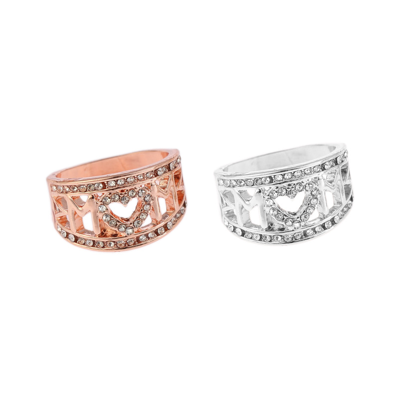 1612919601933 Mom Ring Gold Plated Diamond Heart Ring