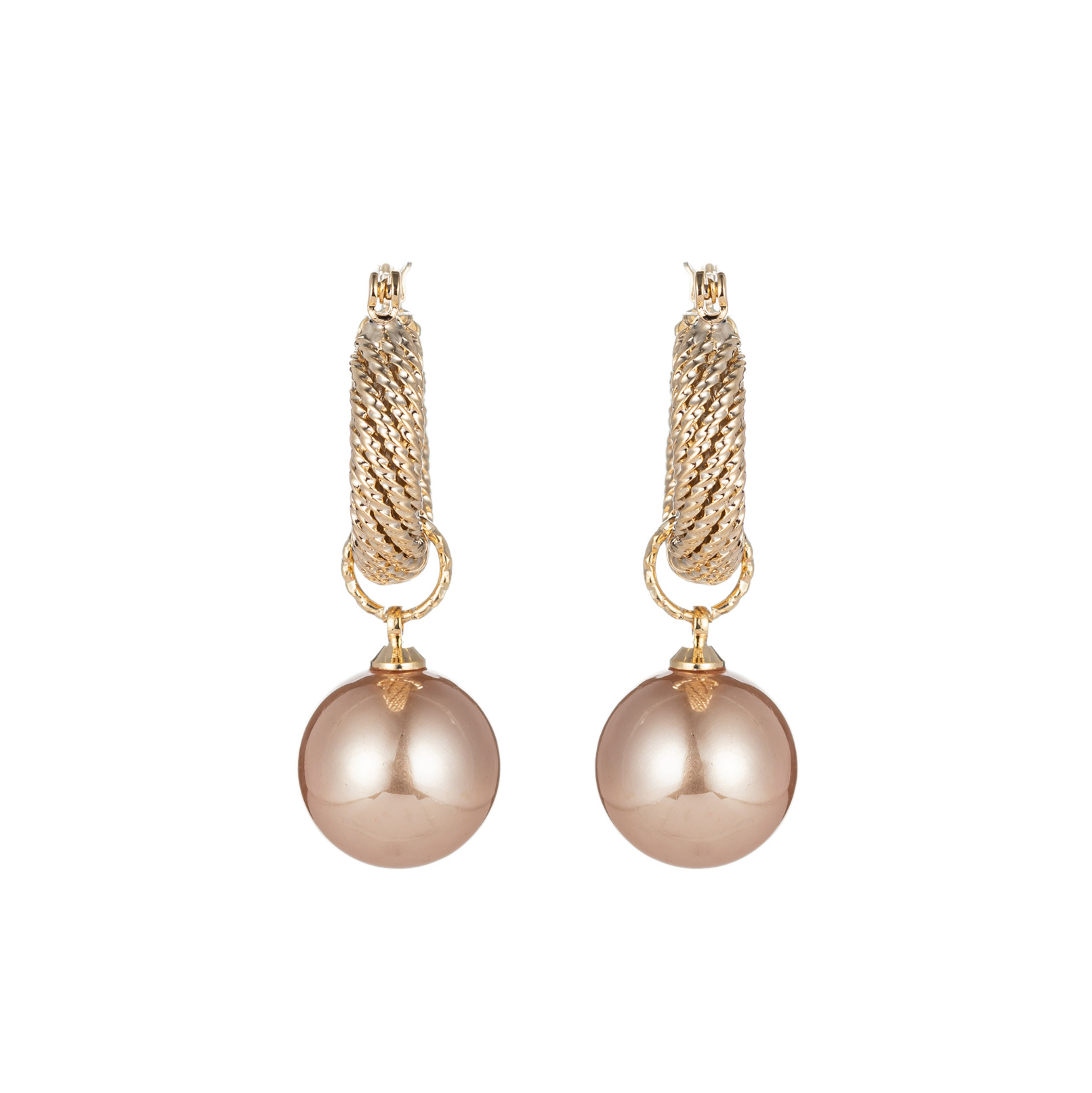 Fashion And Exquisite Super Flash French Retro Metal Pearl Earrings 1 1613217314104 Fashion And Exquisite Super Flash French Retro Metal Pearl Earrings
