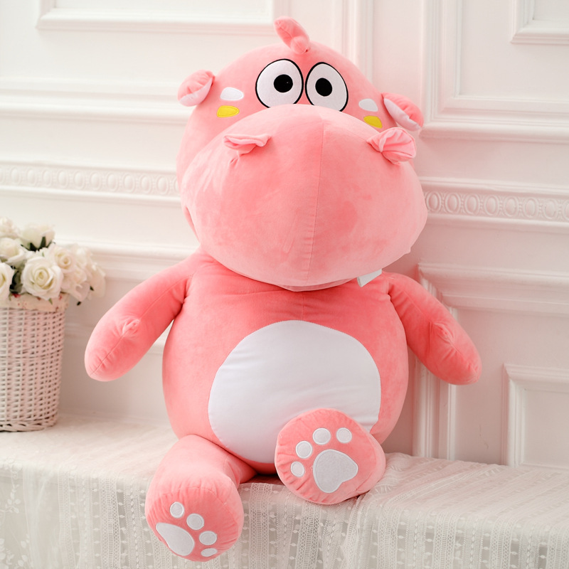 Pink hippo plush | Large hippo plush