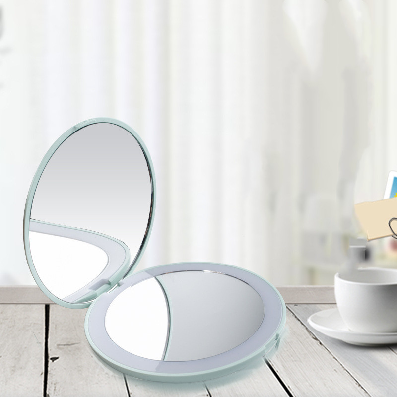 Glow up anywhere! Portable Compact LED Makeup Mirror for flawless touch-ups on the go. image 5