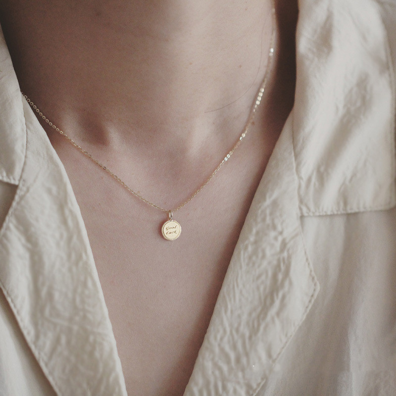 1613791671043 Lucky Goodluck Transfer K Gold Necklace Pendant Pendant