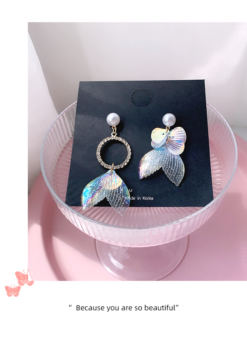 1614923518541 Mermaid Tears Diamond Earrings Show Face Thin Temperament Earrings Women