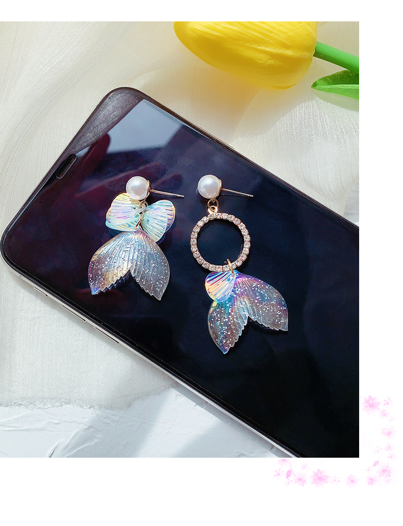 1614923518542 Mermaid Tears Diamond Earrings Show Face Thin Temperament Earrings Women