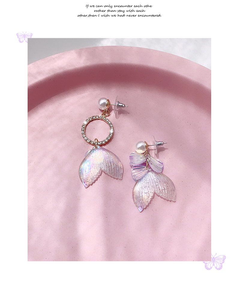 1614923518547 Mermaid Tears Diamond Earrings Show Face Thin Temperament Earrings Women