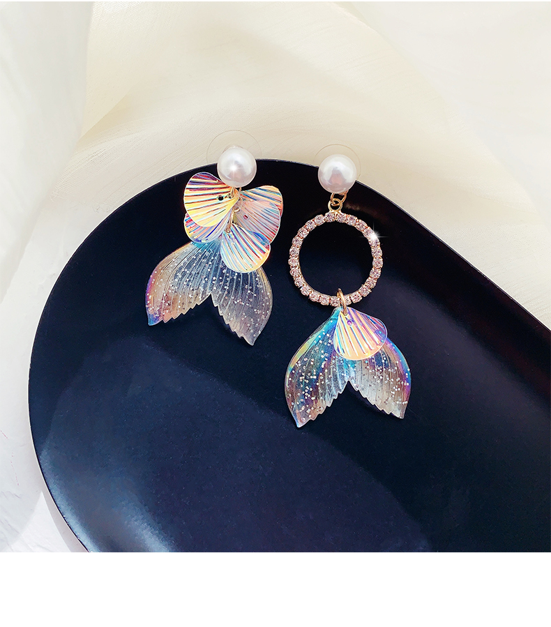 1614923518552 Mermaid Tears Diamond Earrings Show Face Thin Temperament Earrings Women