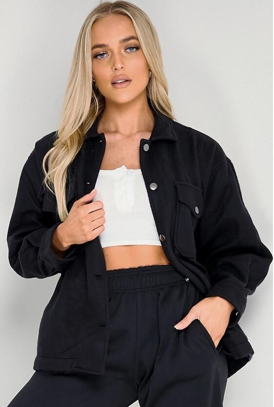 Manteau à col Veste Streetwear pour femme | chemises à manches longues | Diversi