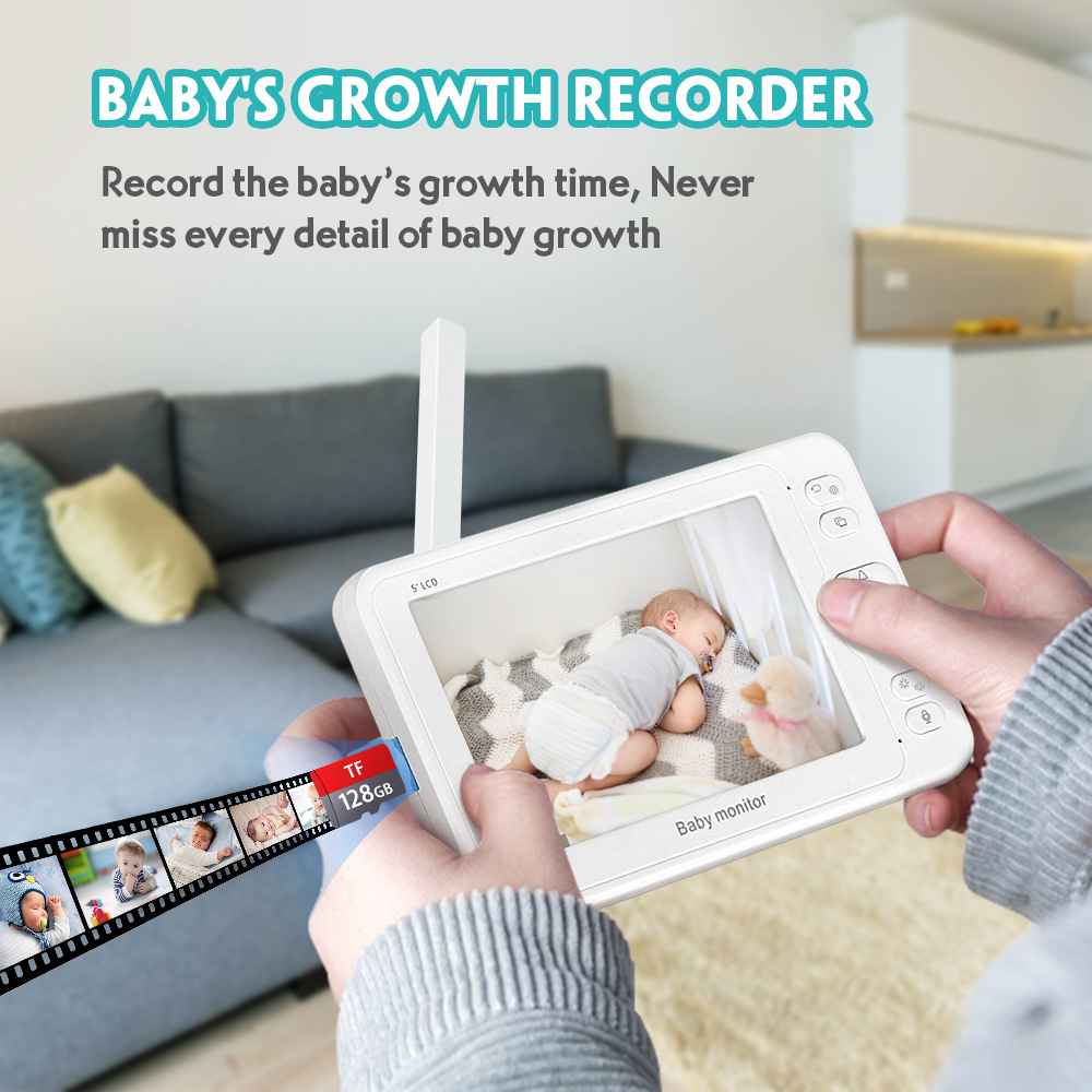 baby record of the HD Large Screen Baby Monitor