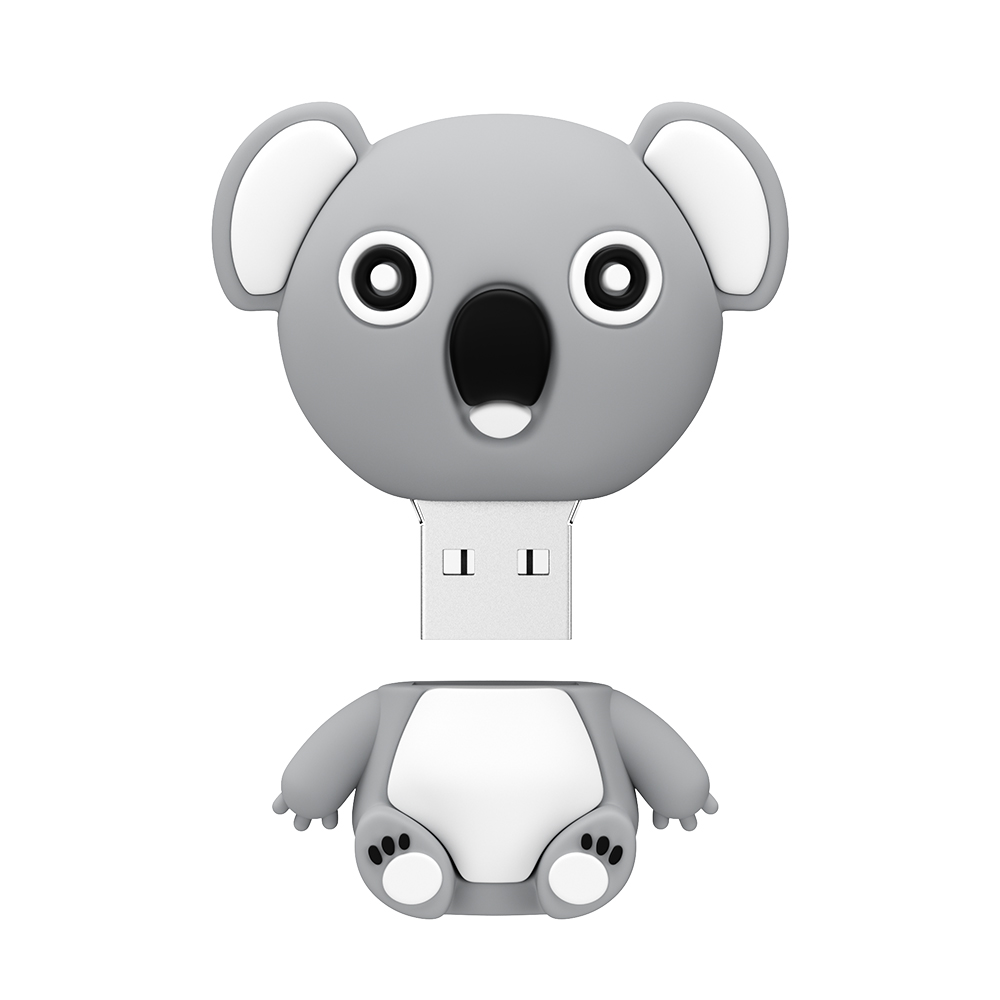 Hand drawn cartoon naive koala sticker set Vector Image