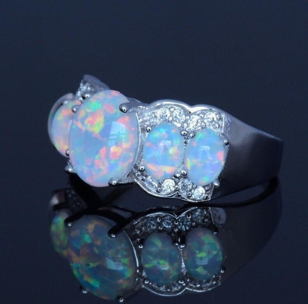 1617946126982 Real Gold Electroplated Opal Ring