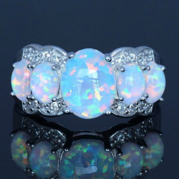 1617946126984 Real Gold Electroplated Opal Ring