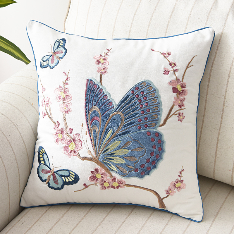 Feng Shui Xing butterfly cushion cover for wealth, love and positive transformation energy