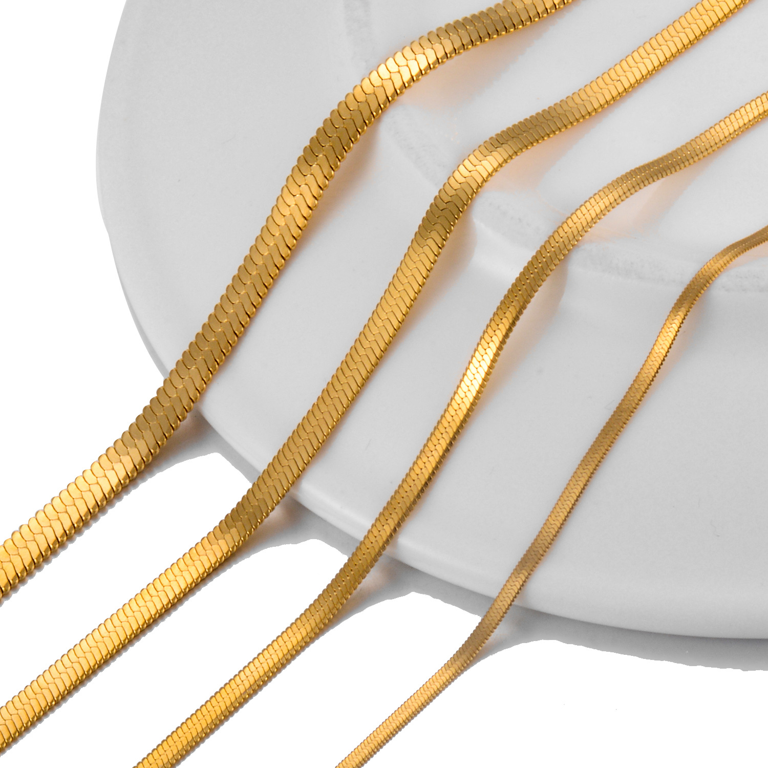 1617951248189 Copper Plated Real Gold INS Necklace Simple Clavicle Chain