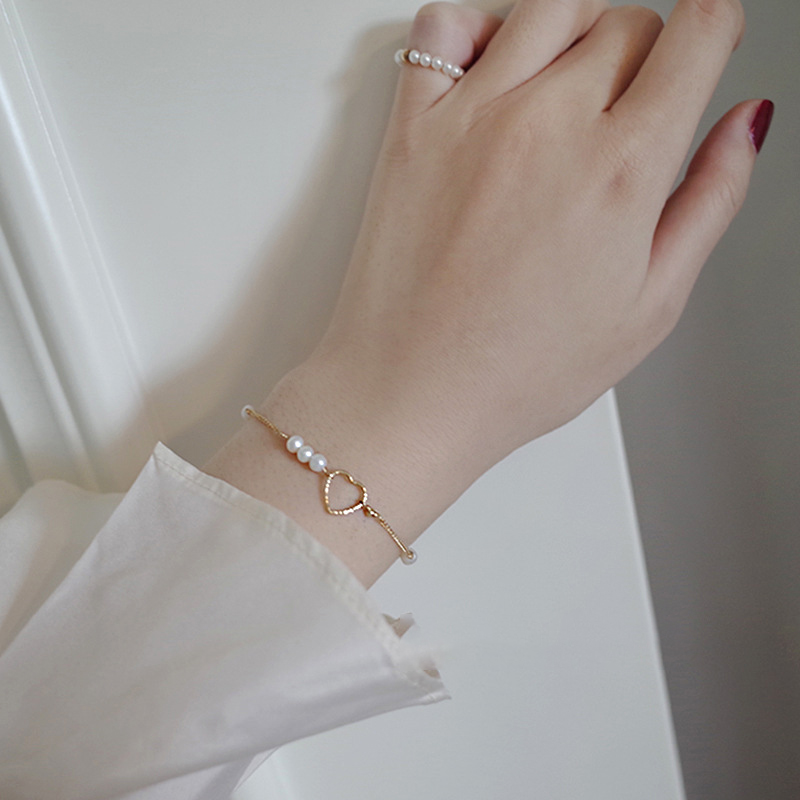 1618041183906 14K Gold Bag Natural Pearl Bracelet Women