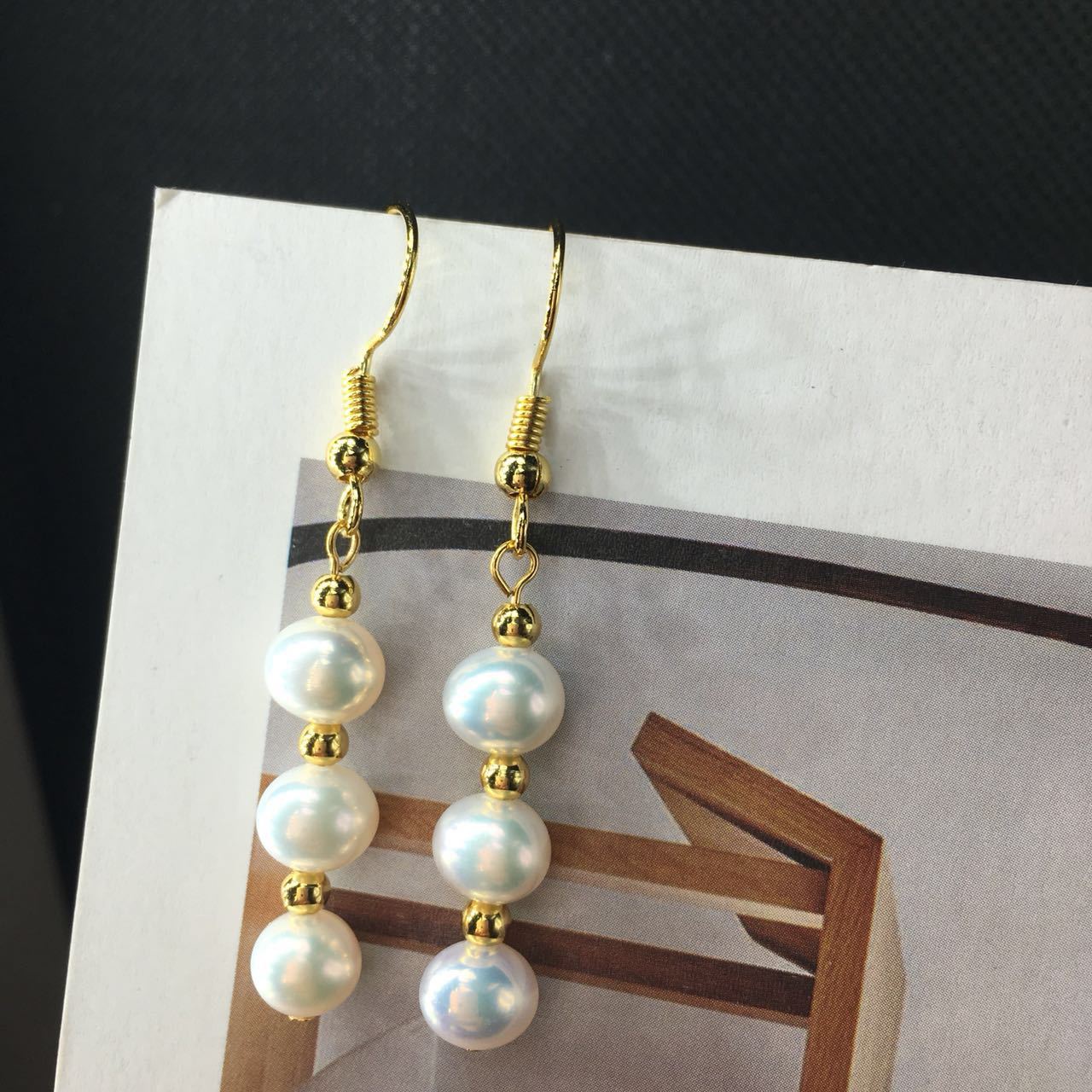 1618888576070 14K Gold Hand-Made Freshwater Pearl Earrings, Daily Wild Trend