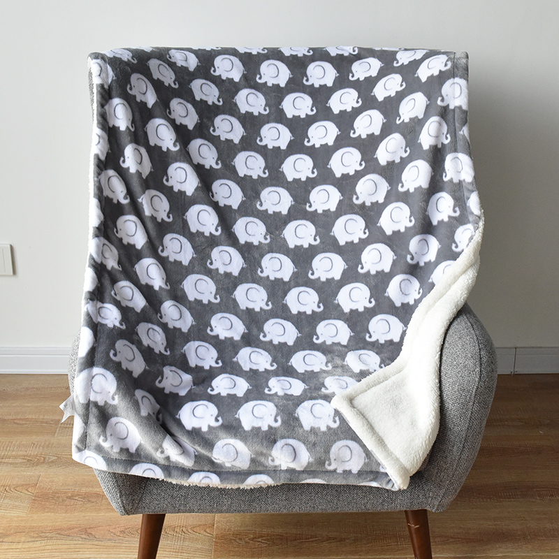 Baby Flannel Blanket grey