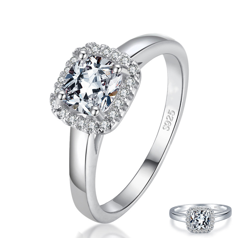 1620027436380 S925 Sterling Silver Hand Inlaid Zircon Ring