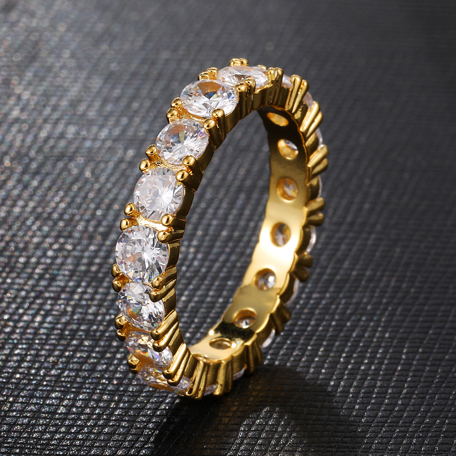 1620368079171 Hot Style Euramerican Gold-Plated Micro-Zircon Ring