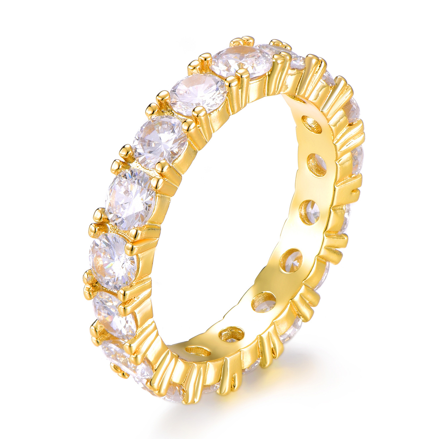 1620368079179 Hot Style Euramerican Gold-Plated Micro-Zircon Ring