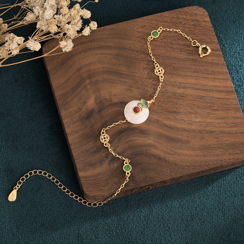 1620564028960 Bracelet Roasted Blue Craft Inlaid Copper Gold-plated