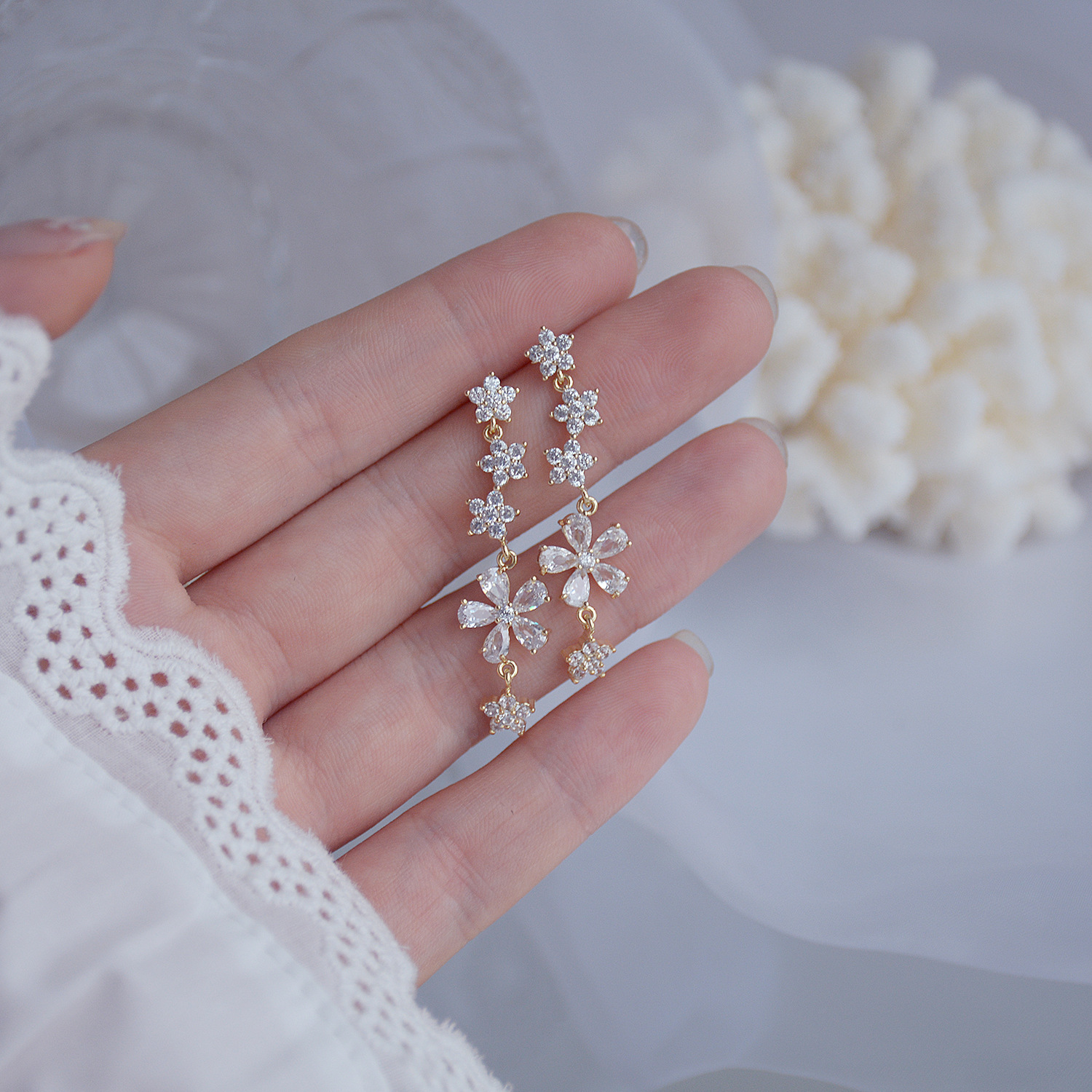 1620726237172 Micro-inlaid Zircon Full Diamond Light Luxury Earrings