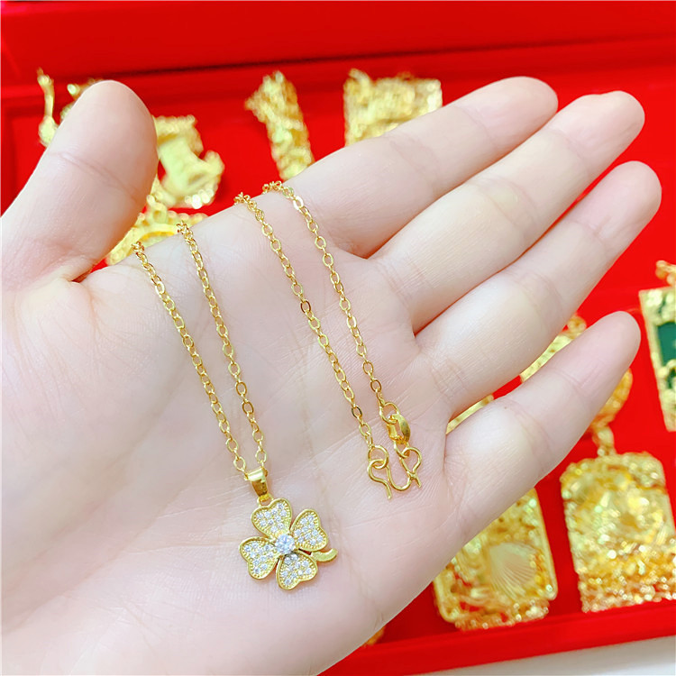 Sand Gold All-Match Gold-Plated Necklace Gold Color 12 1621587593086 Sand Gold All-Match Gold-Plated Necklace Gold Color