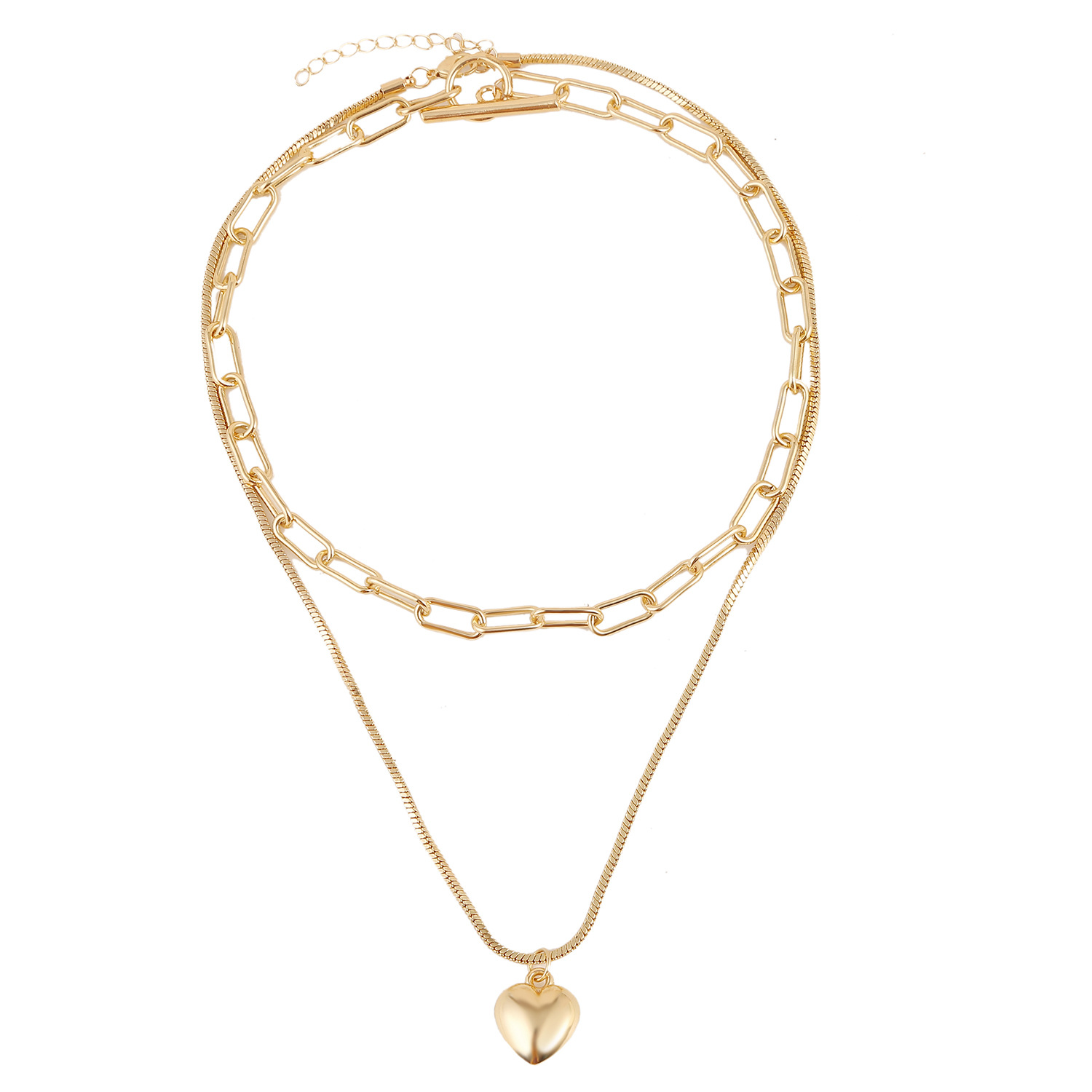 1621818397555 Simple And Short Love Double Necklace