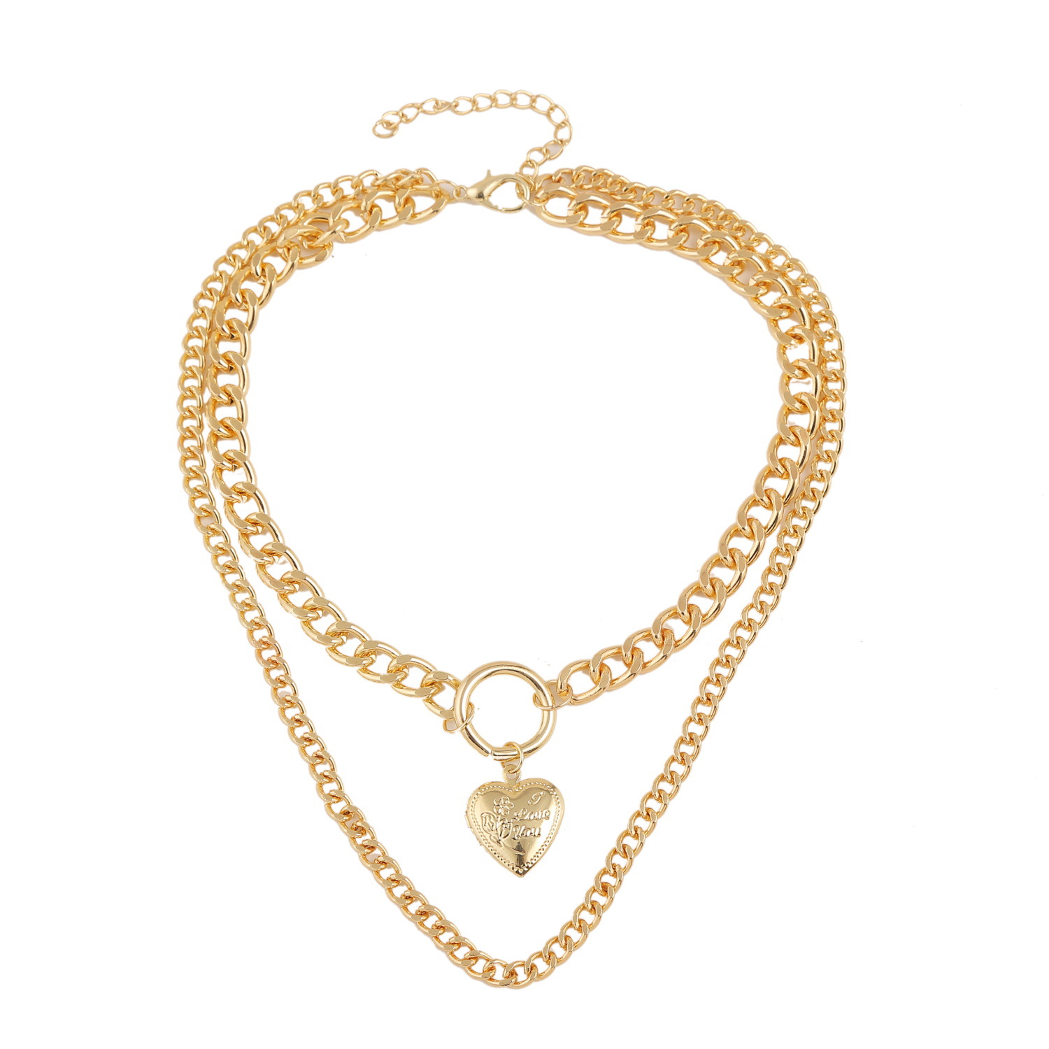 1621818398172 Simple And Short Love Double Necklace