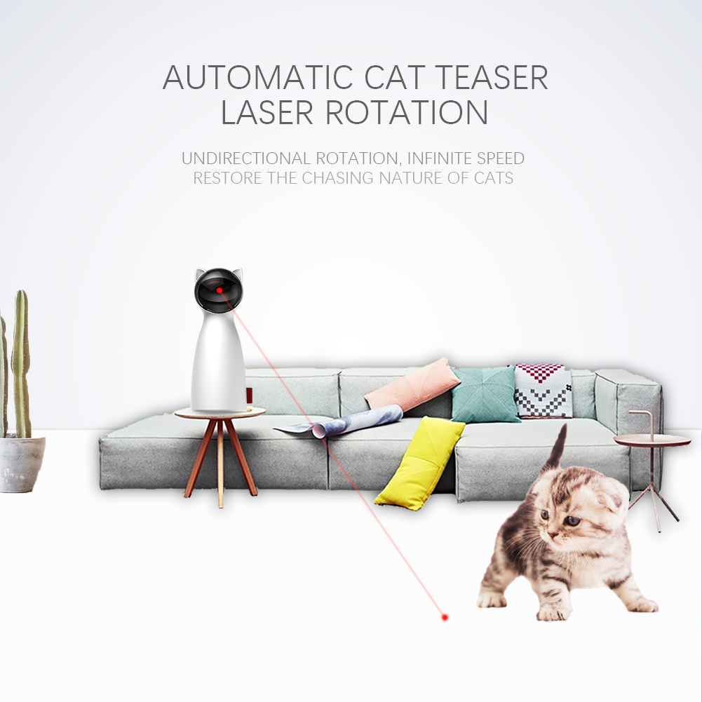 LED Laser Funny Toy Smart Automatic Cat Exercise Training