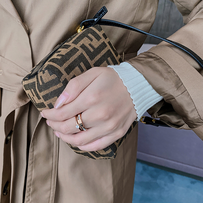 1623292597528 Titanium Steel Rose Gold Double Letter Rings