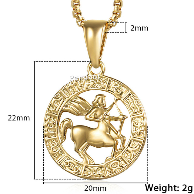 Men's Women's 12 Horoscope Zodiac Sign Gold Pendant Necklace 6 1623738549390 Men's Women's 12 Horoscope Zodiac Sign Gold Pendant Necklace