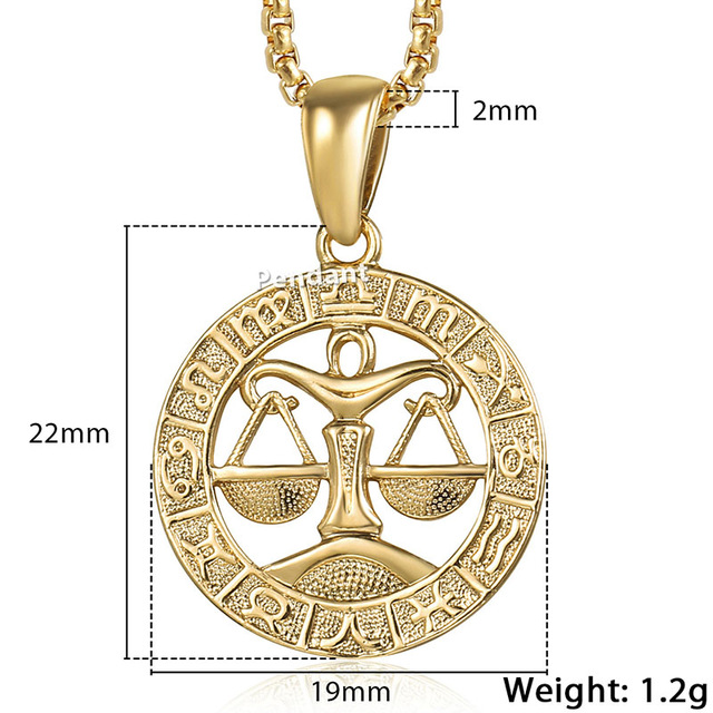 Men's Women's 12 Horoscope Zodiac Sign Gold Pendant Necklace 12 1623738549393 Men's Women's 12 Horoscope Zodiac Sign Gold Pendant Necklace
