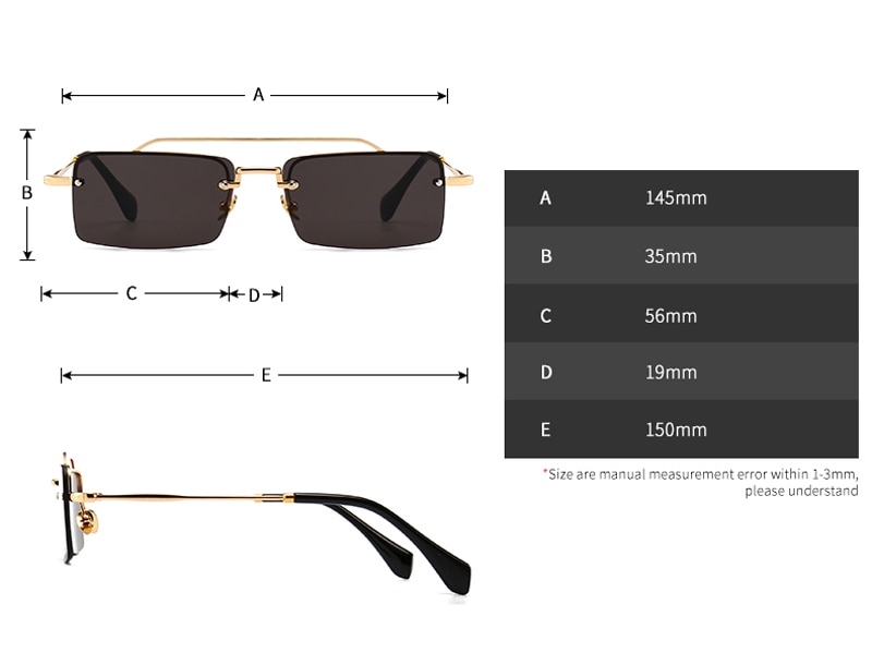 lunettes de soleil à petite monture 5065 détails (2)