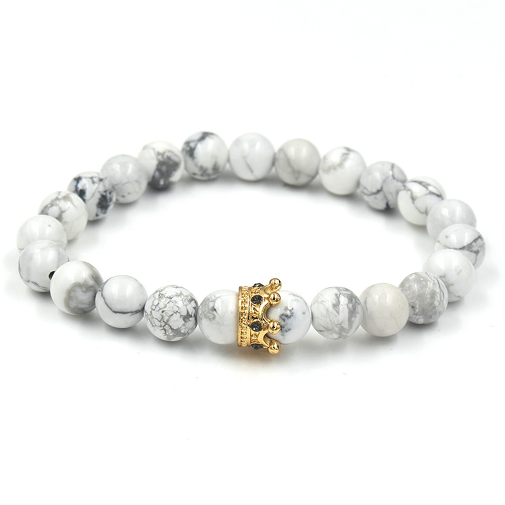 Natural pure white pine blue gold stone hand skewers 3 undefined