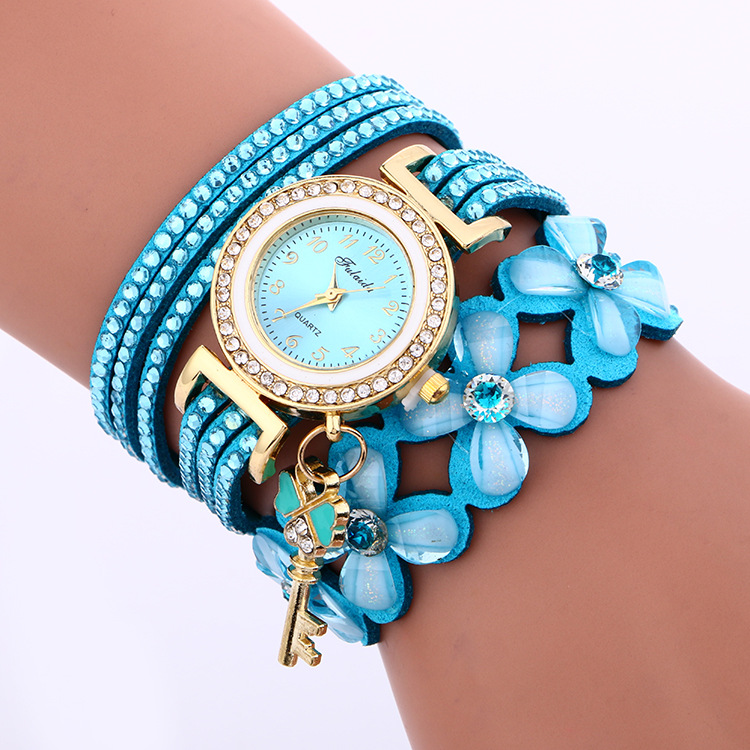 Bnoli PetalGlow Korean Watch blue