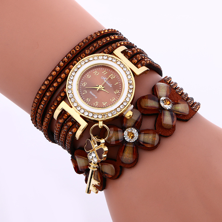 Bnoli PetalGlow Korean Watch brown