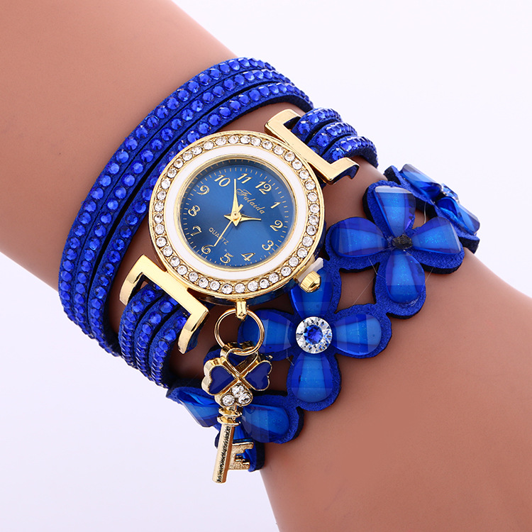 Bnoli PetalGlow Korean Watch blue