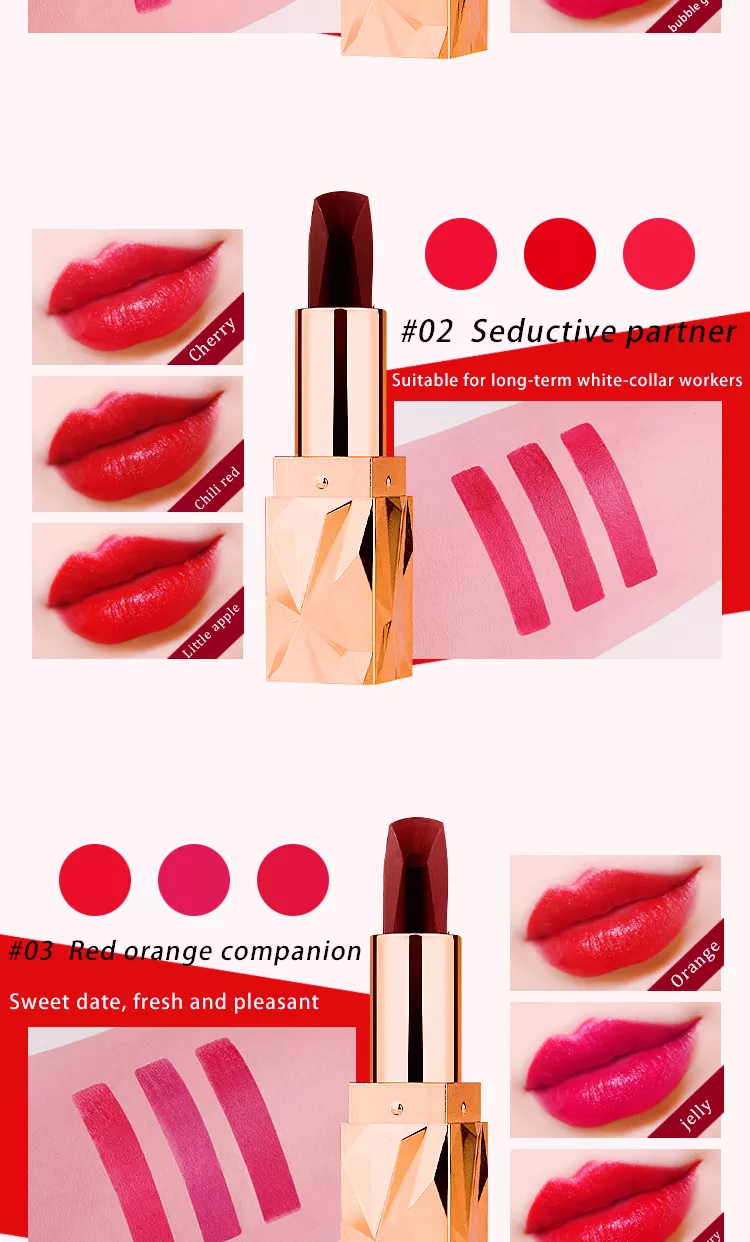 All natural custom organic matte waterproof private label lipstick