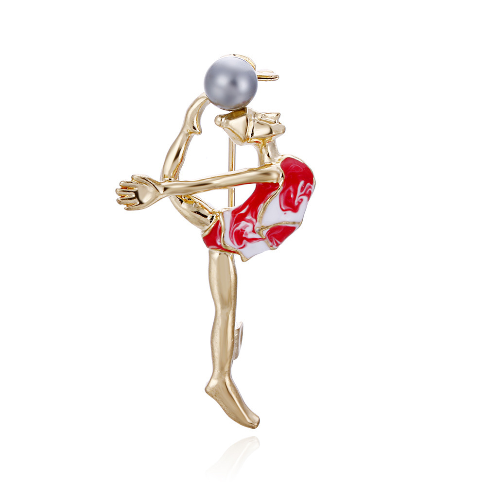 1636898483909 Rhythmic Gymnastics Pearl Brooch