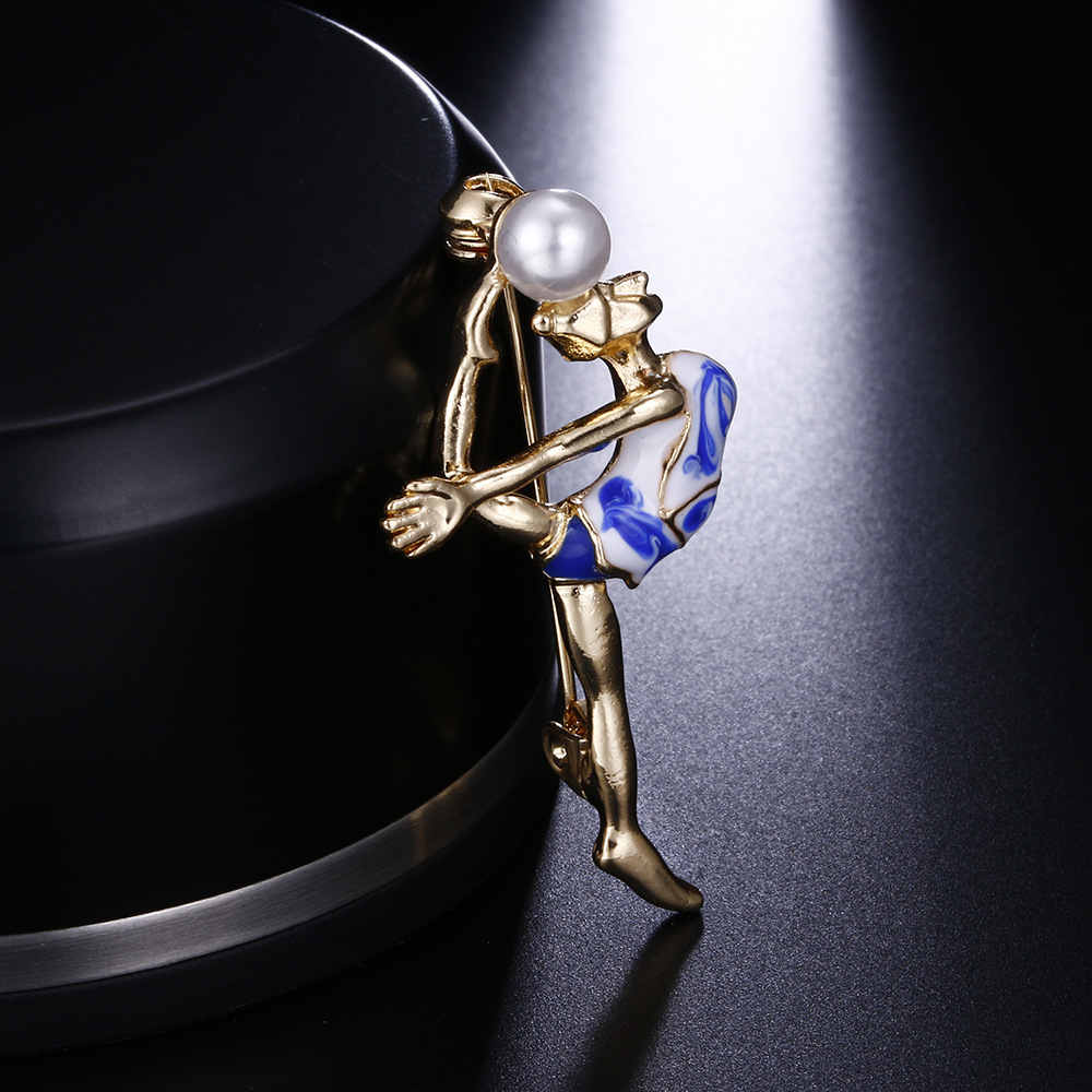 1636898487285 Rhythmic Gymnastics Pearl Brooch