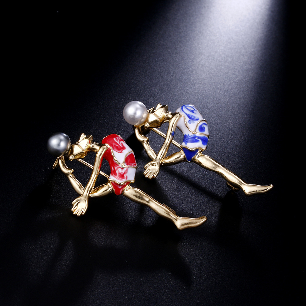 1636898493791 Rhythmic Gymnastics Pearl Brooch