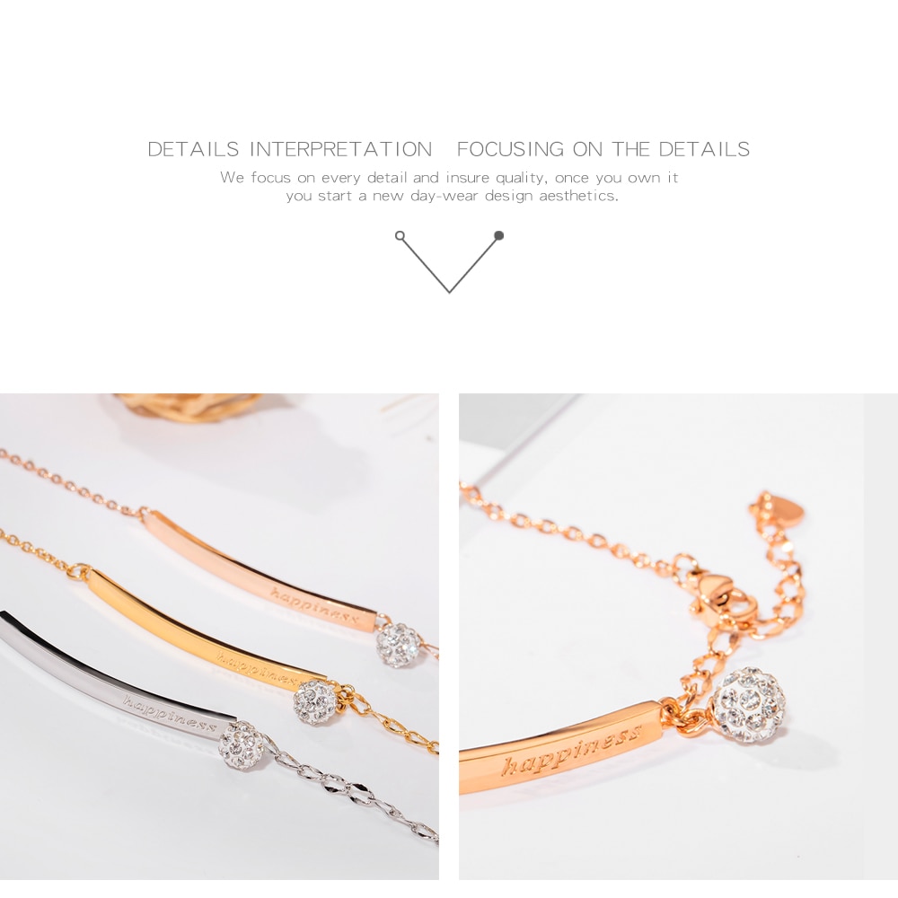 Rose Gold Plated Zircon Bracelet 8 1636898882059 Rose Gold Plated Zircon Bracelet