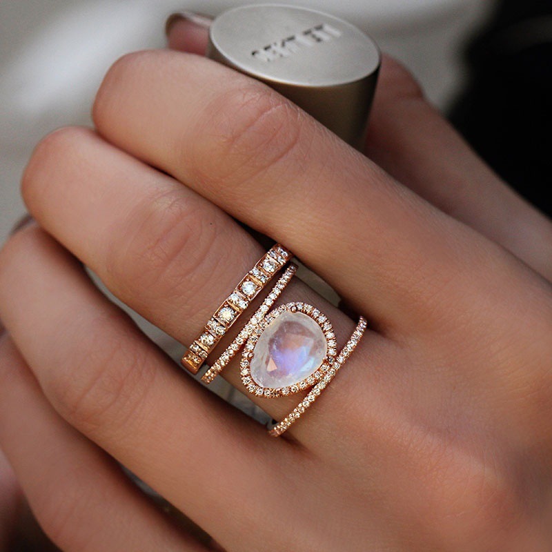 New Irregular Natural Moonstone Ring Plated 14k Rose Gold Micro-Inset Ring 4 5b4894d08d85c4256e614f24-2-ori